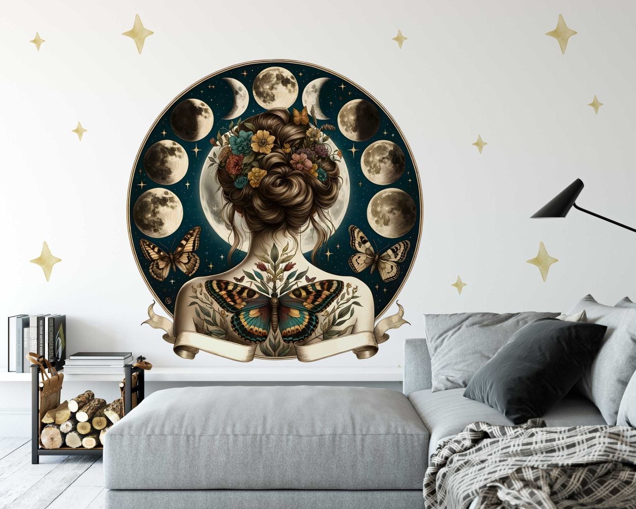 Best Beautiful Premium Quality Celestial Goddess Wall Decals