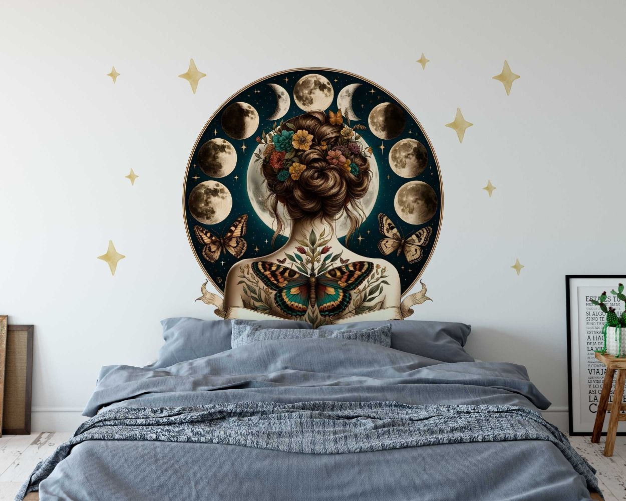 Beautiful Celestial Goddess Wall Stickers