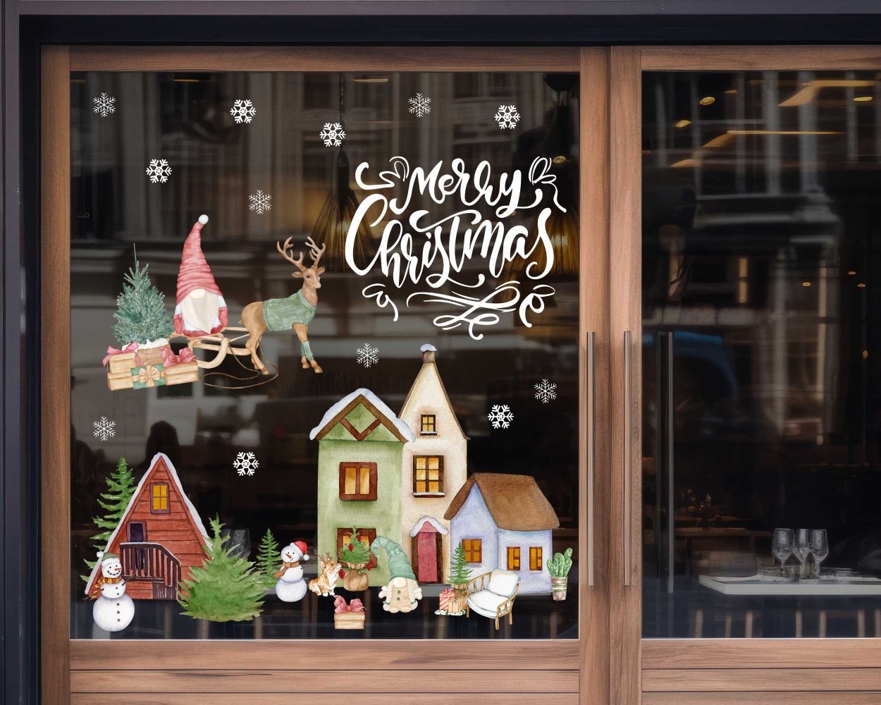 Best Merry Christmas Celebration Stickers for Window Decoration