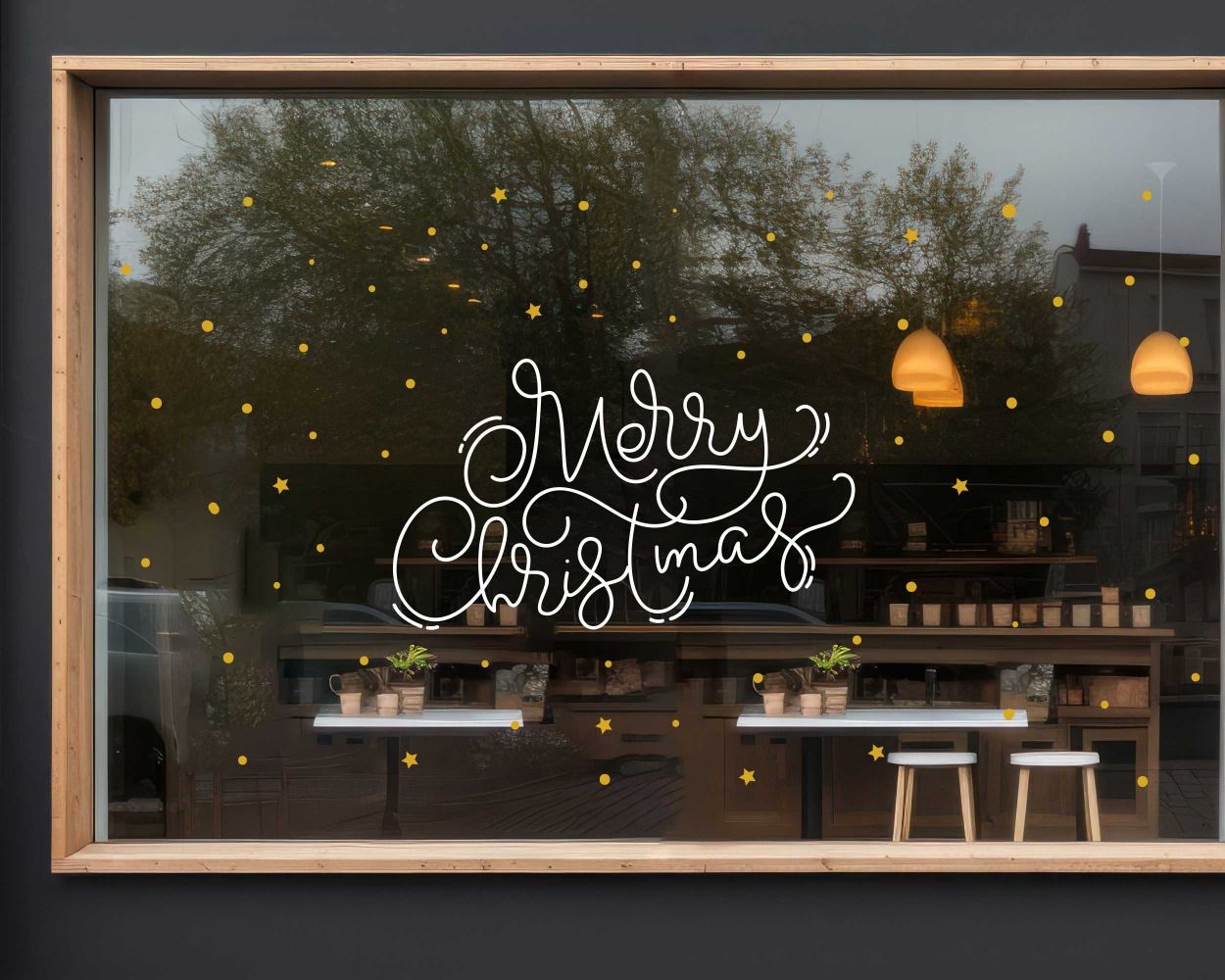 Merry Christmas Decals For Window Decoration