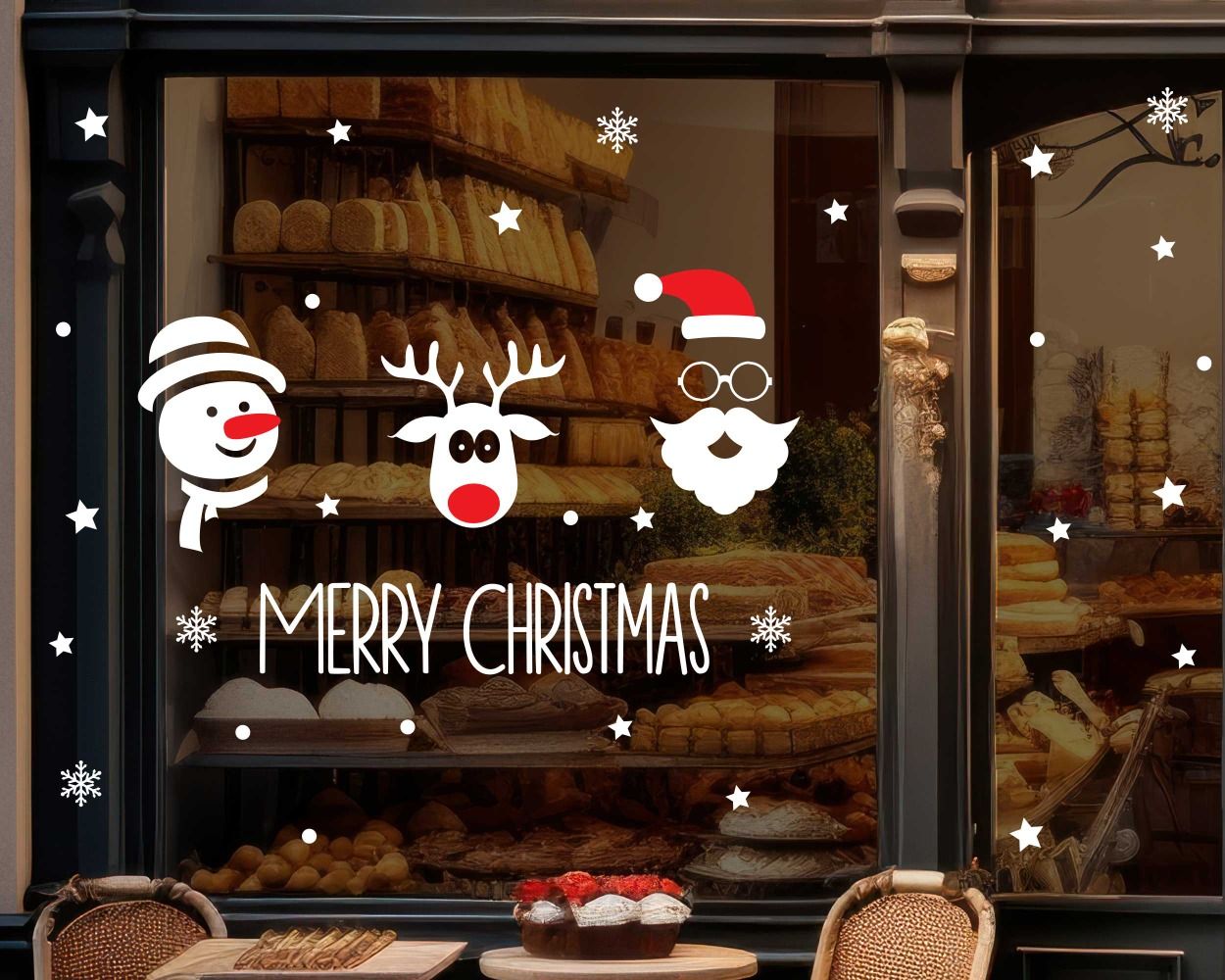 Best Merry Christmas Window Glass Vinyl Decals