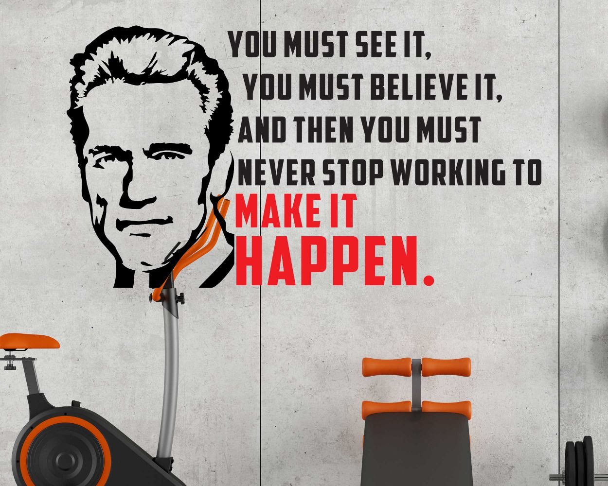 Motivational Quotes Wall Stickers Gym Quotes