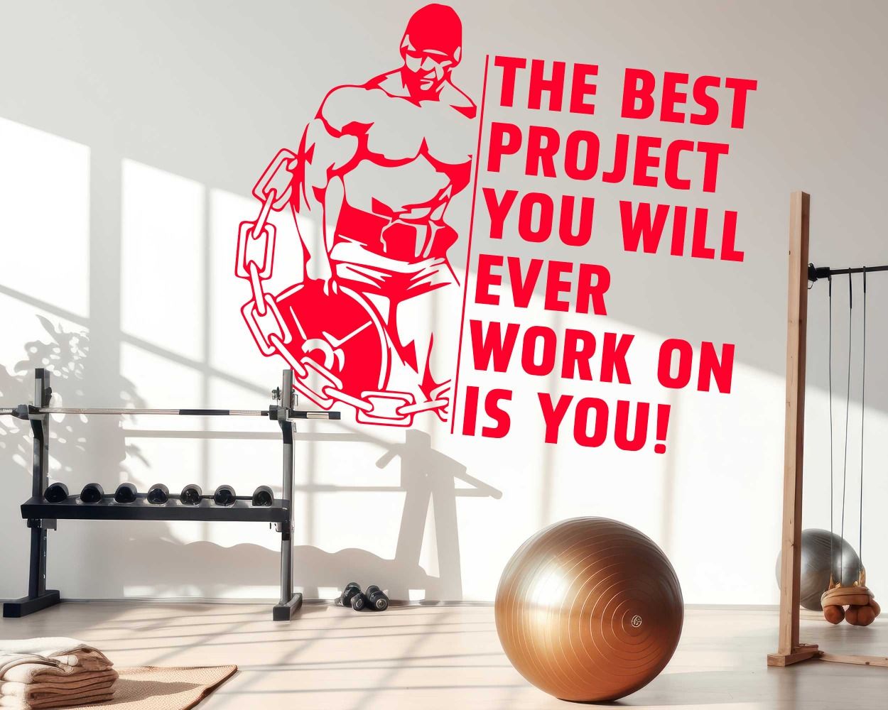 Motivational Gym Quotes Wall Stickers 