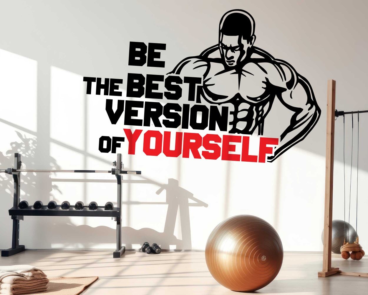Motivational Wall Quotes Stickers for Gym Decoration