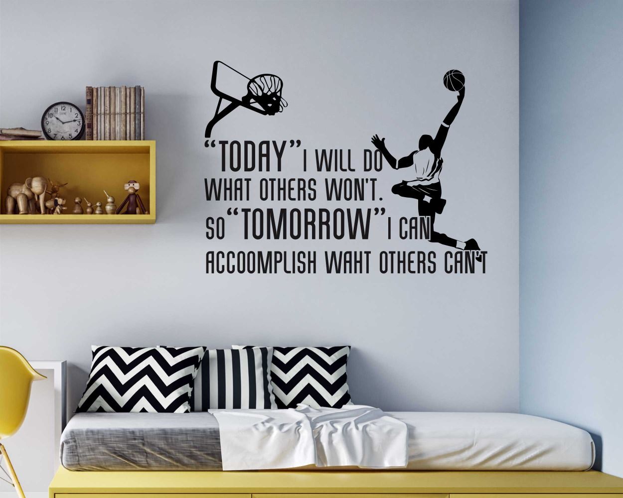 Inspirational Quotes Gaming Sports Wall Decals 
