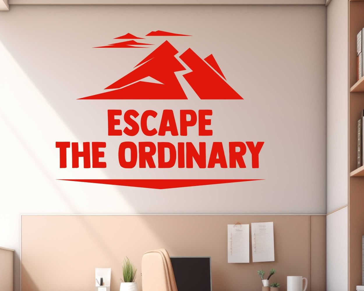 Escape The Ordinary Motivational Quotes Wall Stickers