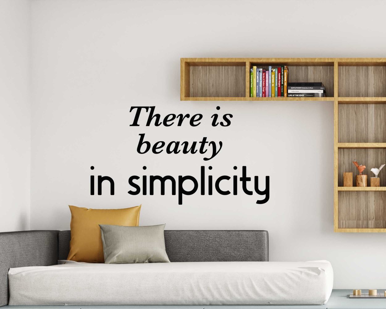 There Is Beauty In Simplicity Quotes Wall Decals