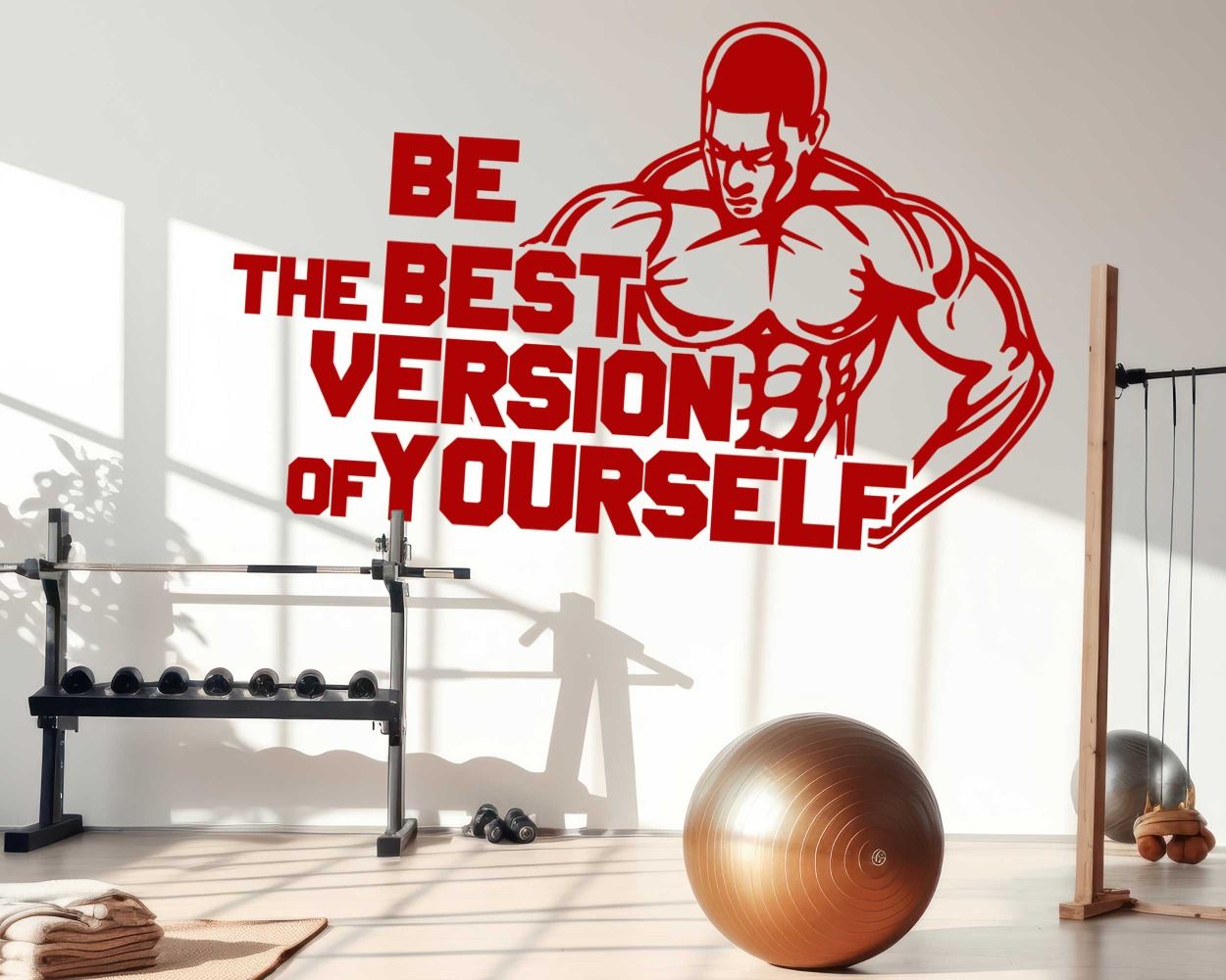 Motivational Wall Quotes Decals for Gym Decor