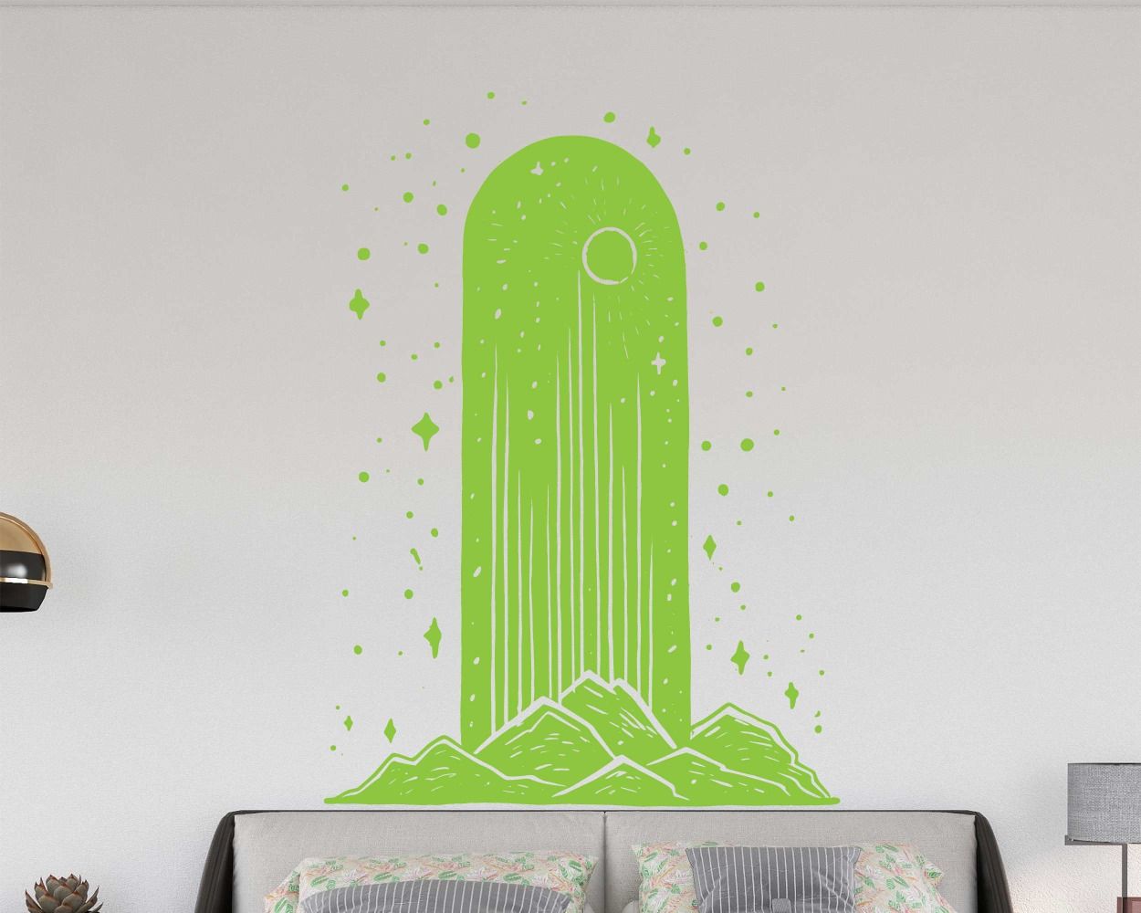 Mountains Of Inspiration Vinyl Stickers For Office Decoration 