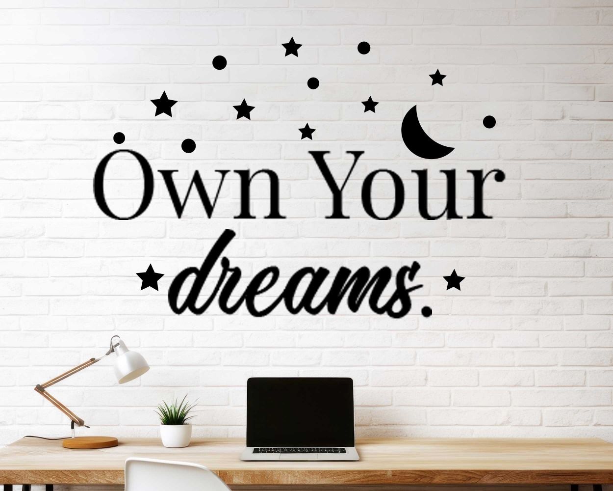 Own Your Dreams Motivational Wall Decals For Room Wall Decoration