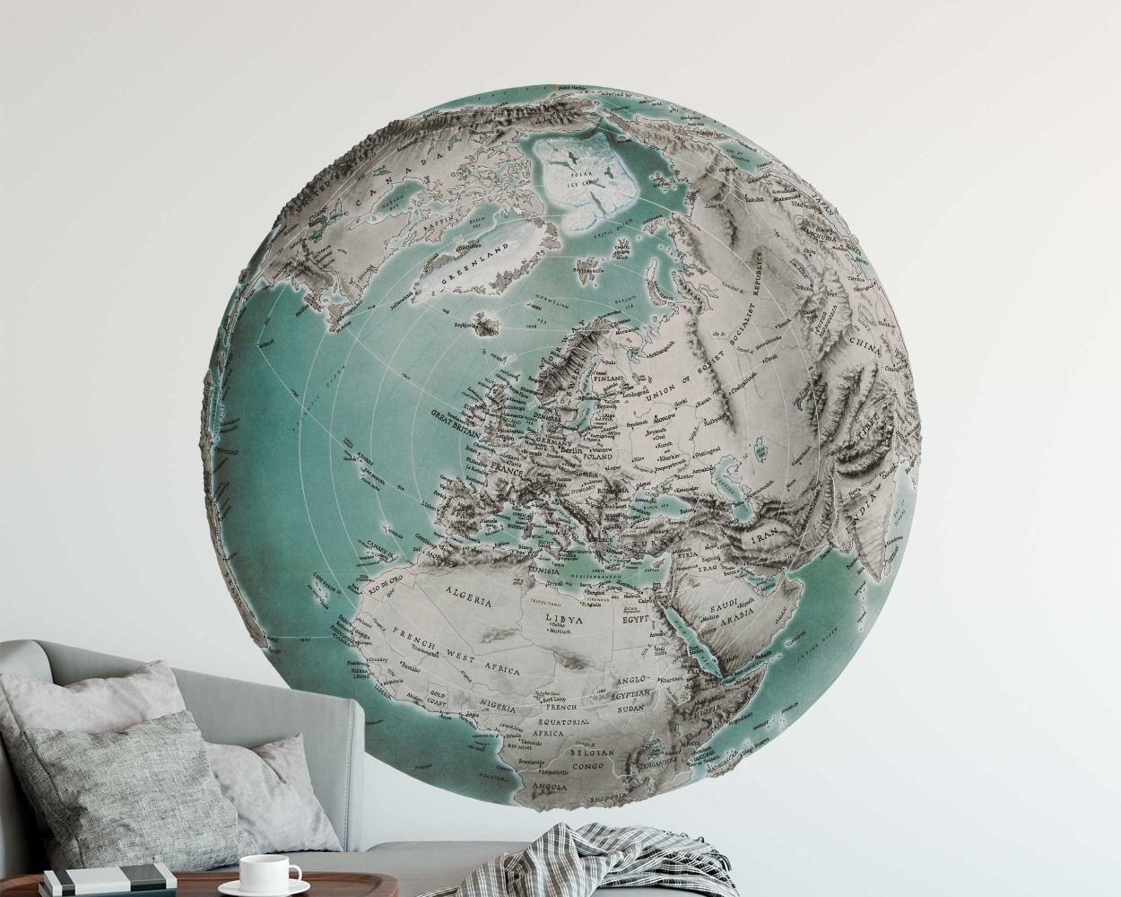Beautiful Globe Vinyl Wall Decals