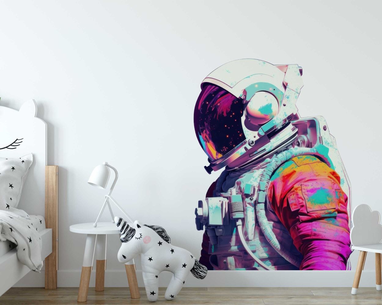Premium Quality Astronaut In Colorful Illustration Wall Decals