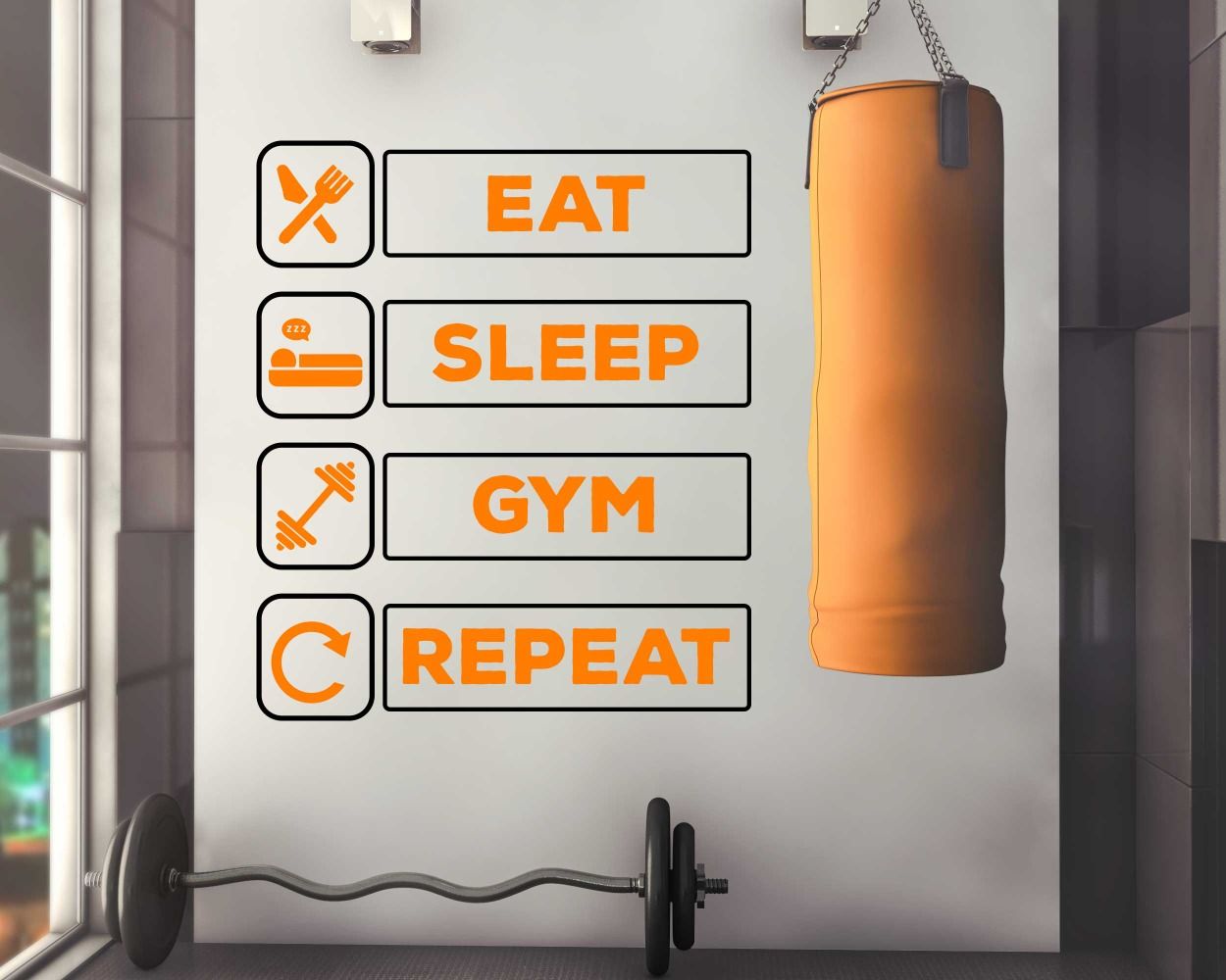 Gym quotes wall stickers | Huetion