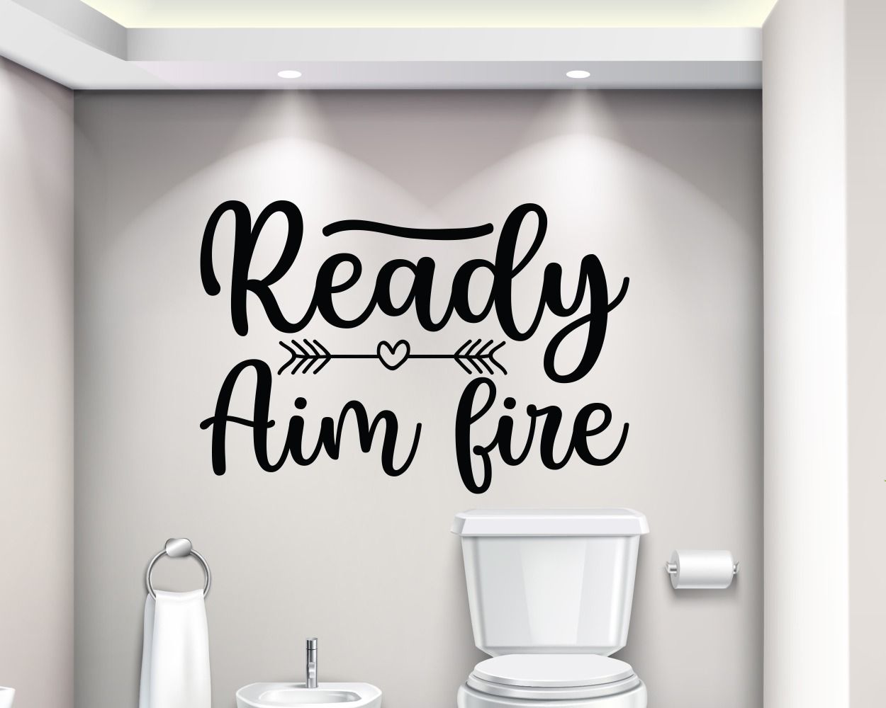 Ready Aim Fire Motivational Quotes Stickers