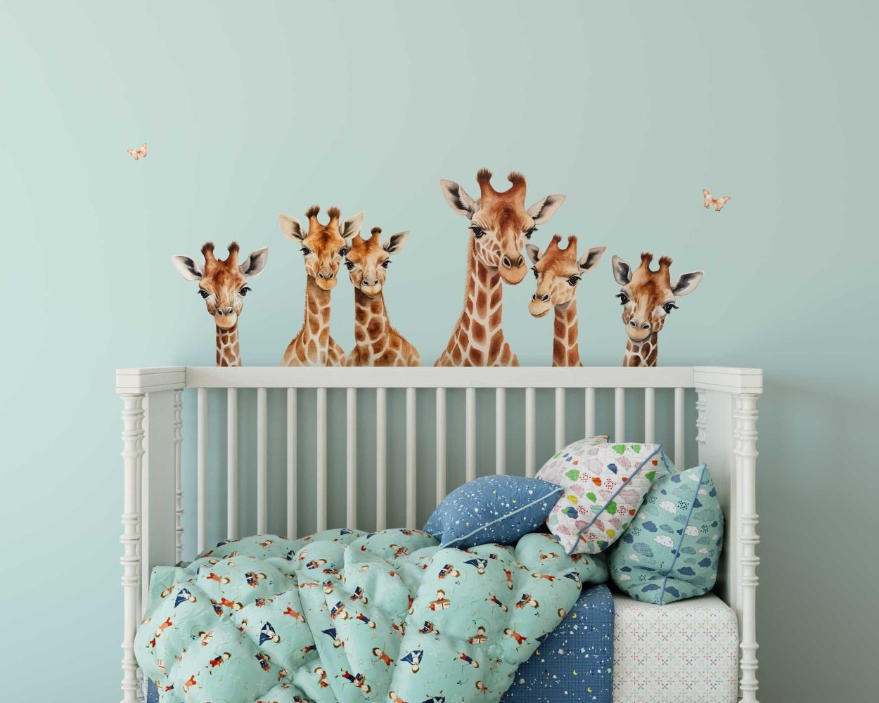 Beautiful Giraffe Funny Face Look Wall Stickers