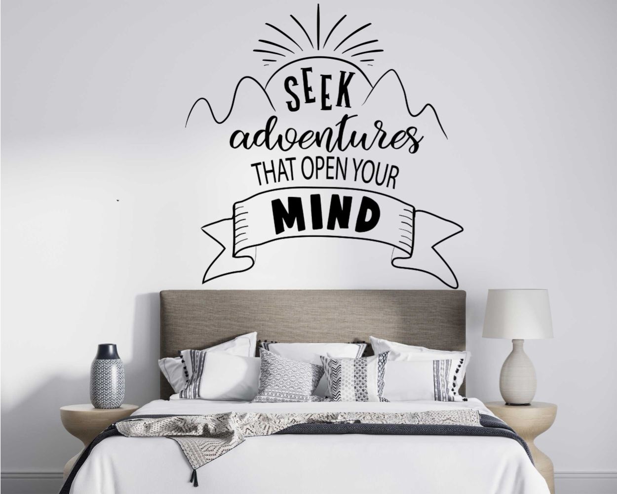 Seek Adventures That Open Your Mind Quotes Wall Decals