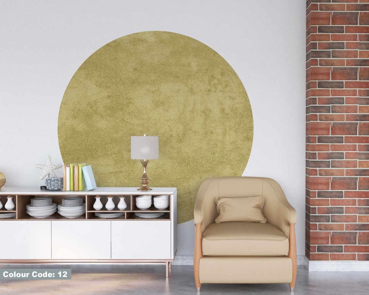 Boho Texture Circle Wall Decals