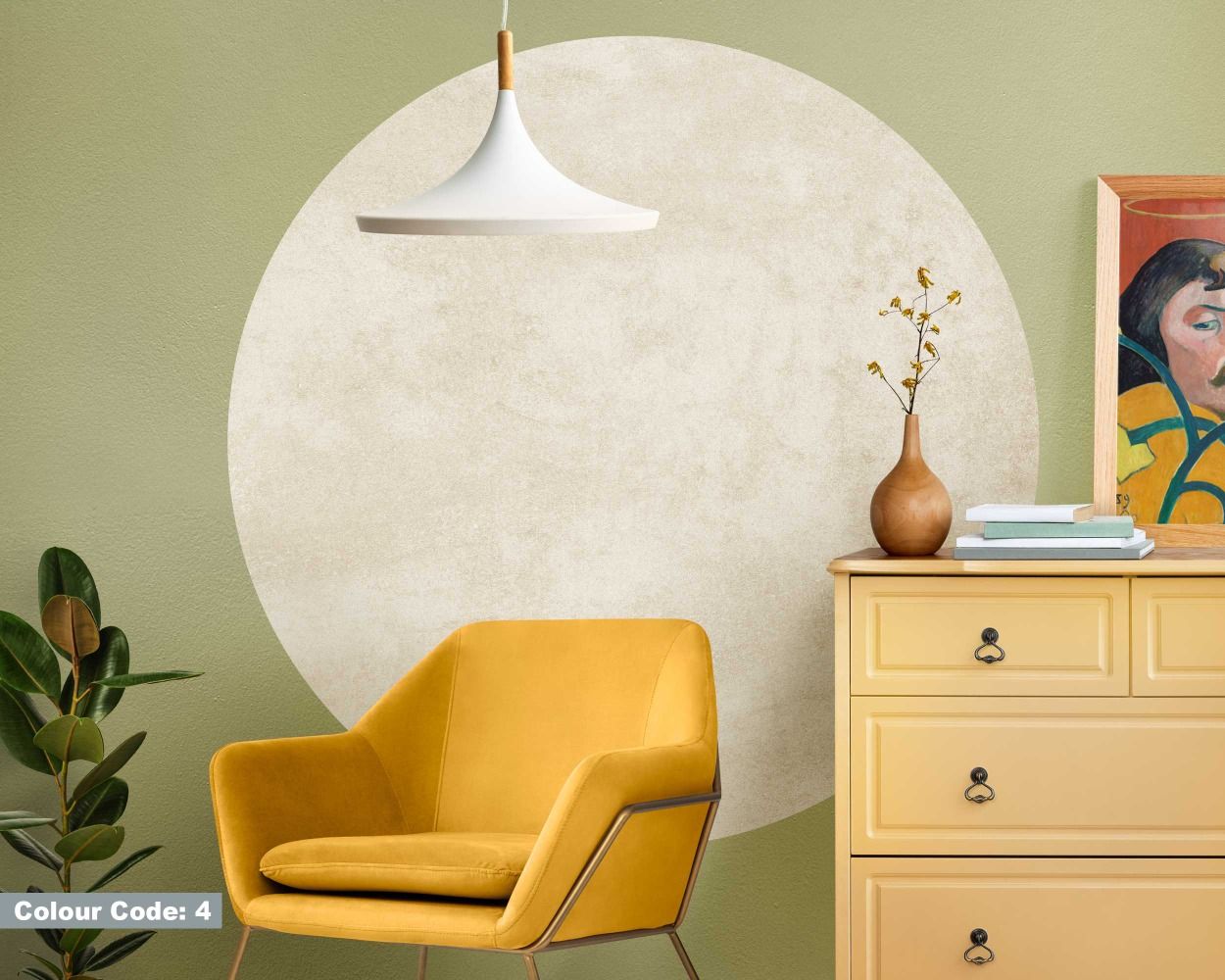 Best Boho Texture Circle Wall Stickers For Bedroom Decor