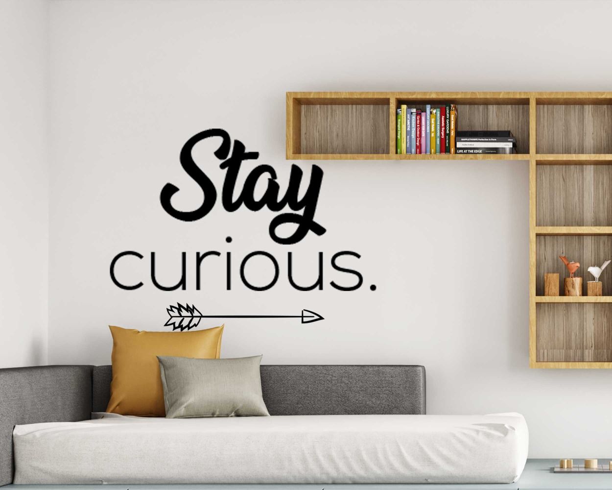 Stay Curious Motivative Wall Decals For Room Wall Decor | Huetion