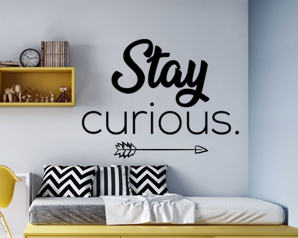 Stay Curious Motivative Wall Stickers For Room Wall Decor