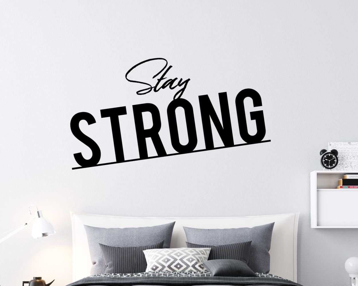 Stay Strong Motivation Quotes Wall Stickers For Room Decor