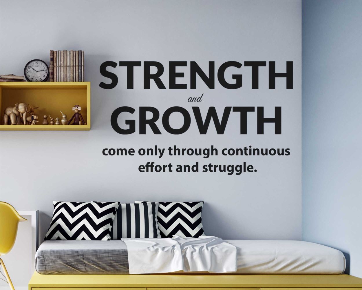 Strength & Growth Unleashed Motivation Quotes Wall Decals