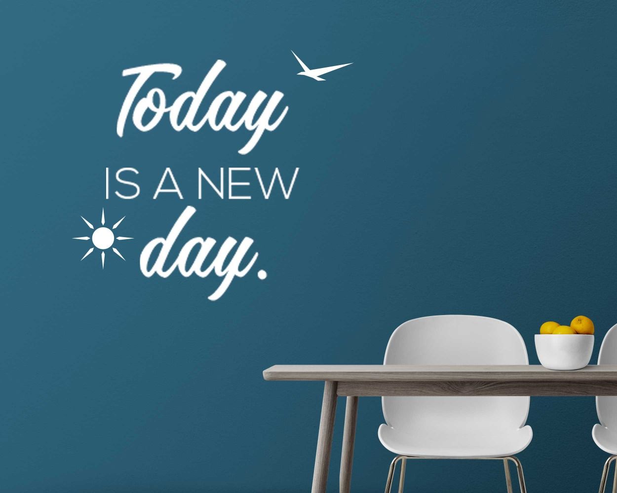 Today Is A New Day Motivational Quotes Wall Stickers for room wall decoration