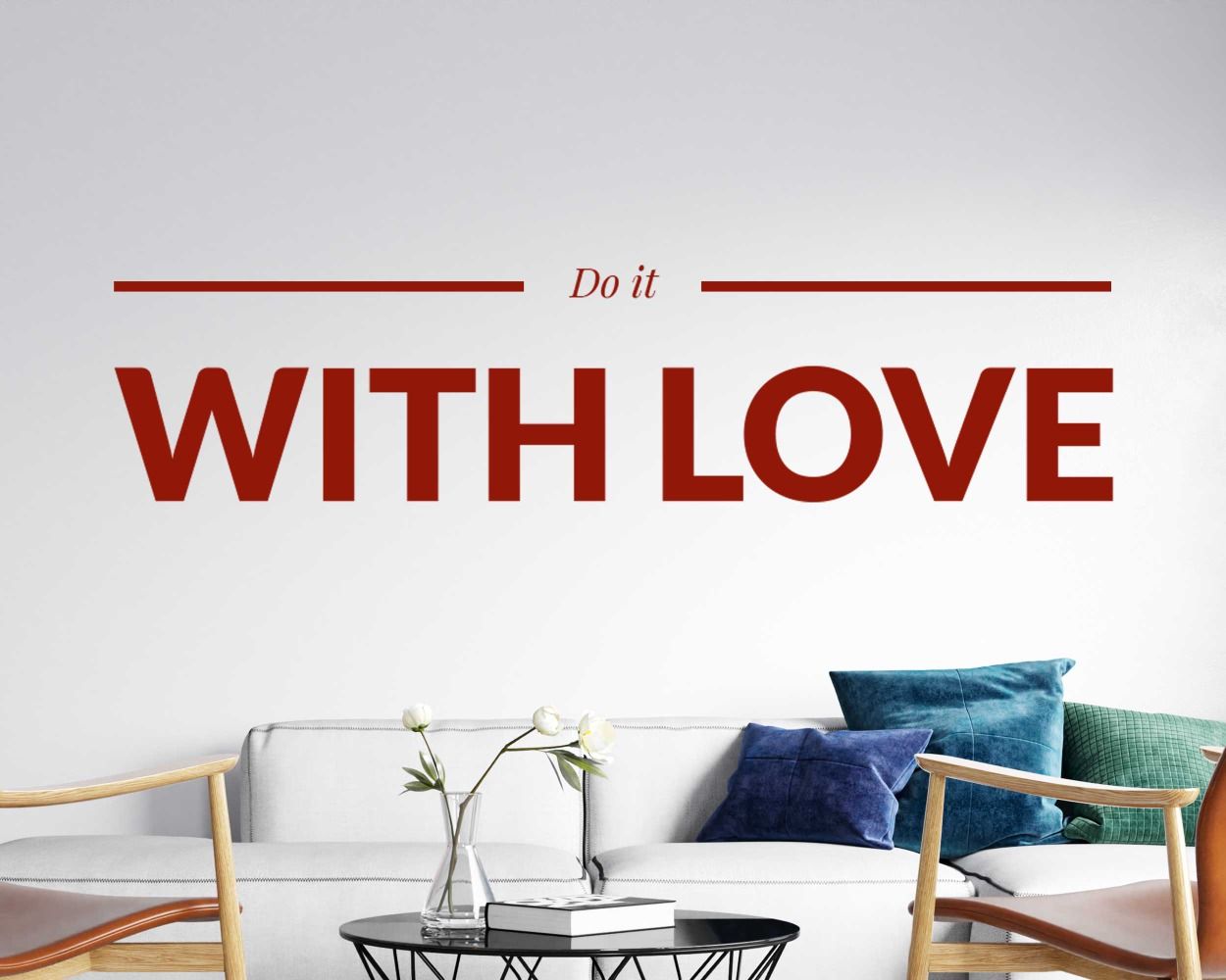Transform Your Space with 'Do It with Love' Quotes Wall Stickers