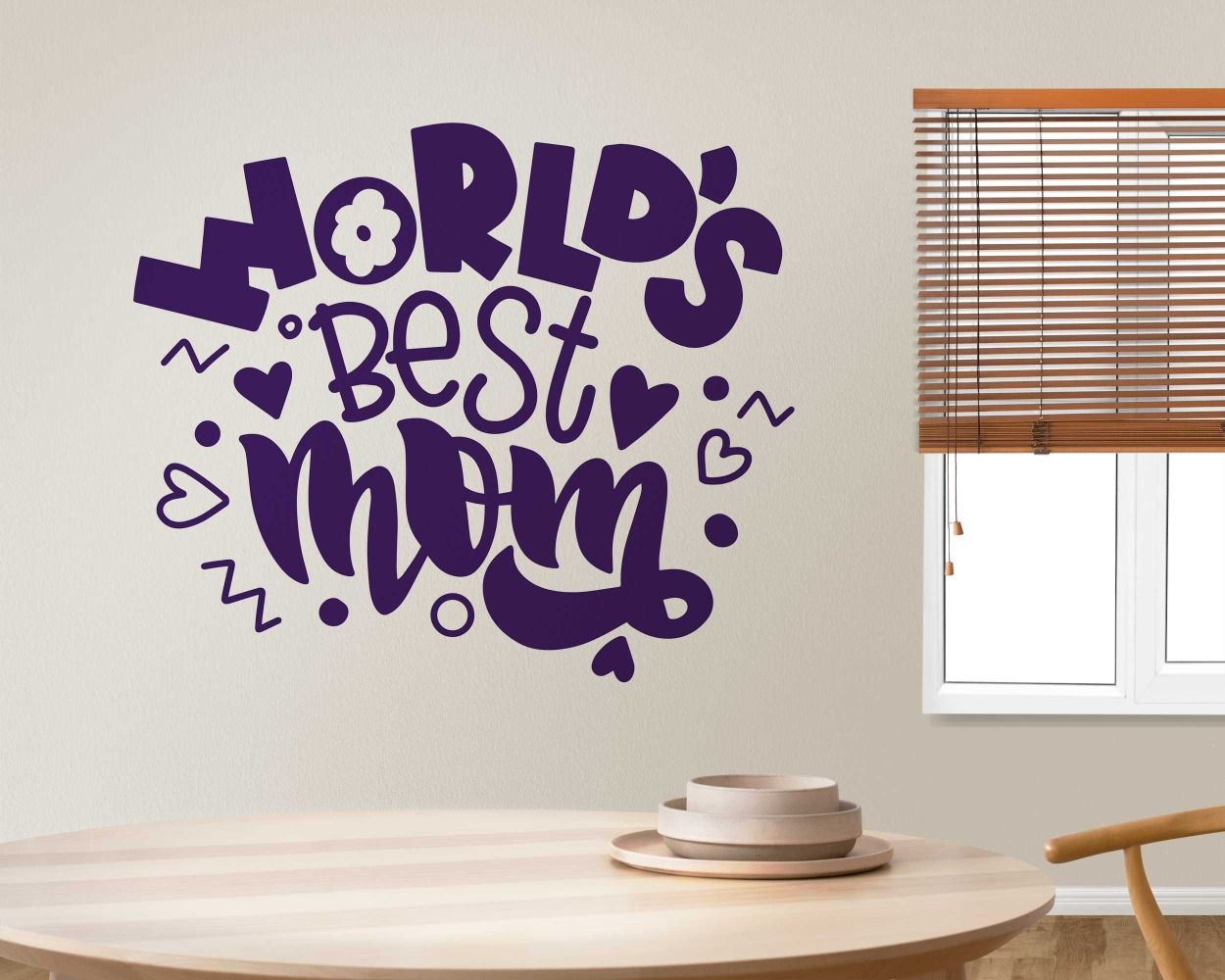 Transform Your Space With World's Best Mom Quotes Wall Stickers