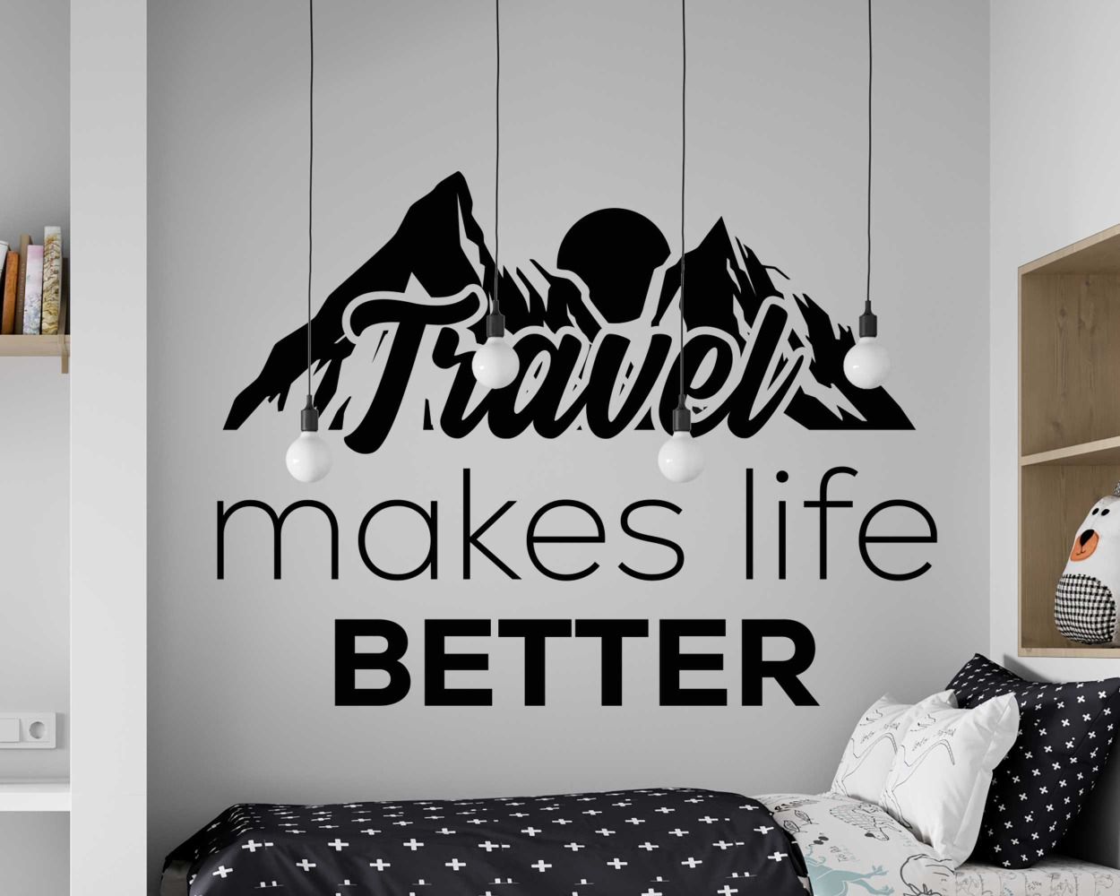 Travel Makes Life Better Motivational Quotes Wall Decals