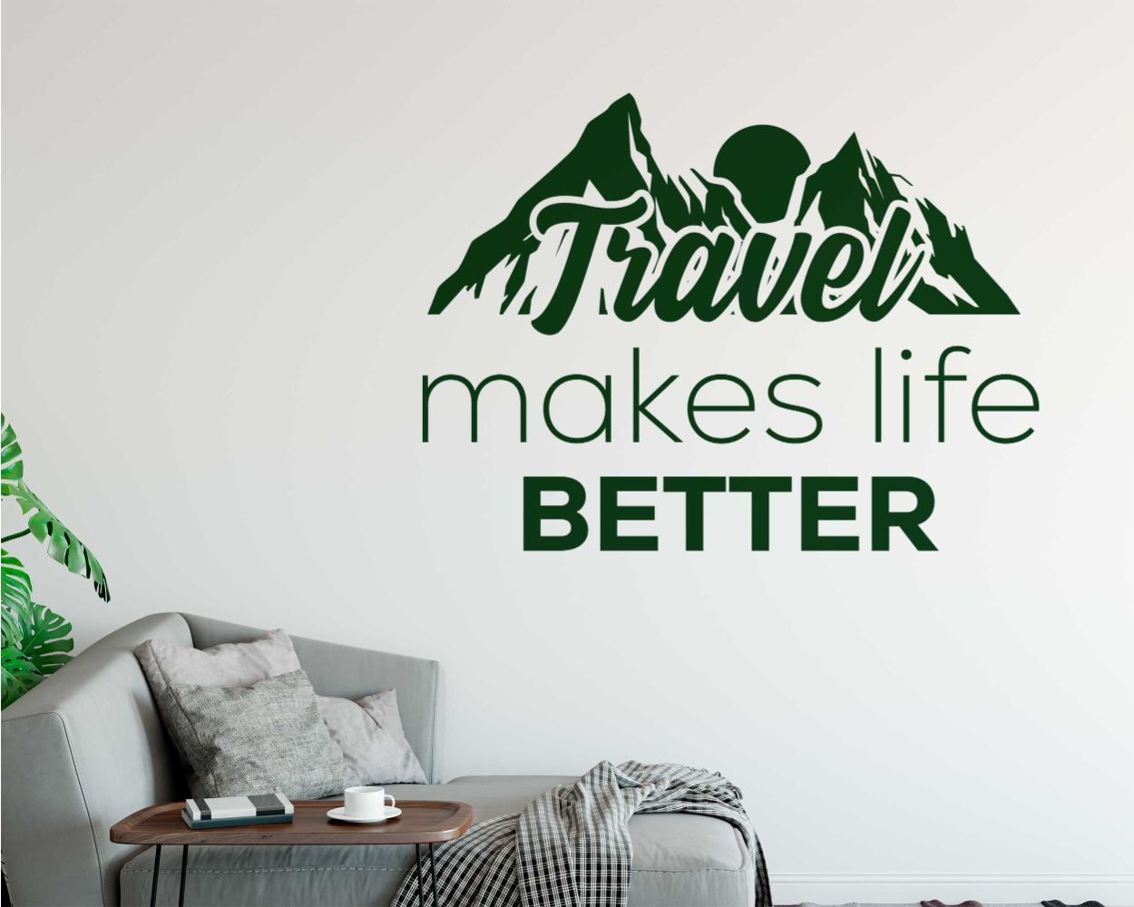 Travel Makes Life Better Quotes Wall Stickers