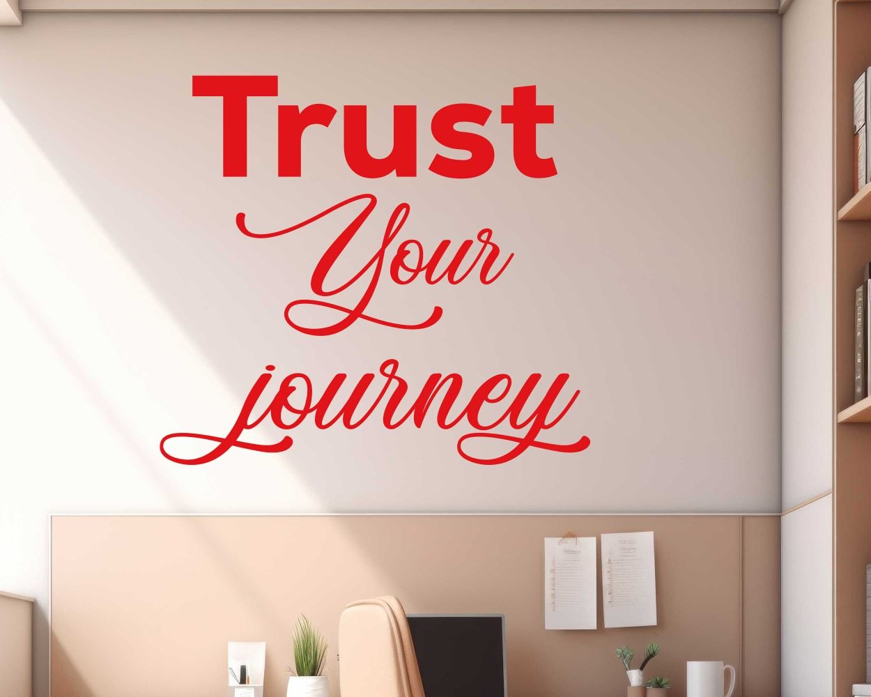 Trust Your Journey Motivational Wall Stickers For Room Decoration