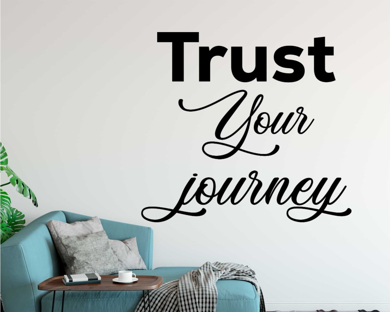 Trust Your Journey Motivational Wall Decals For Room Decoration