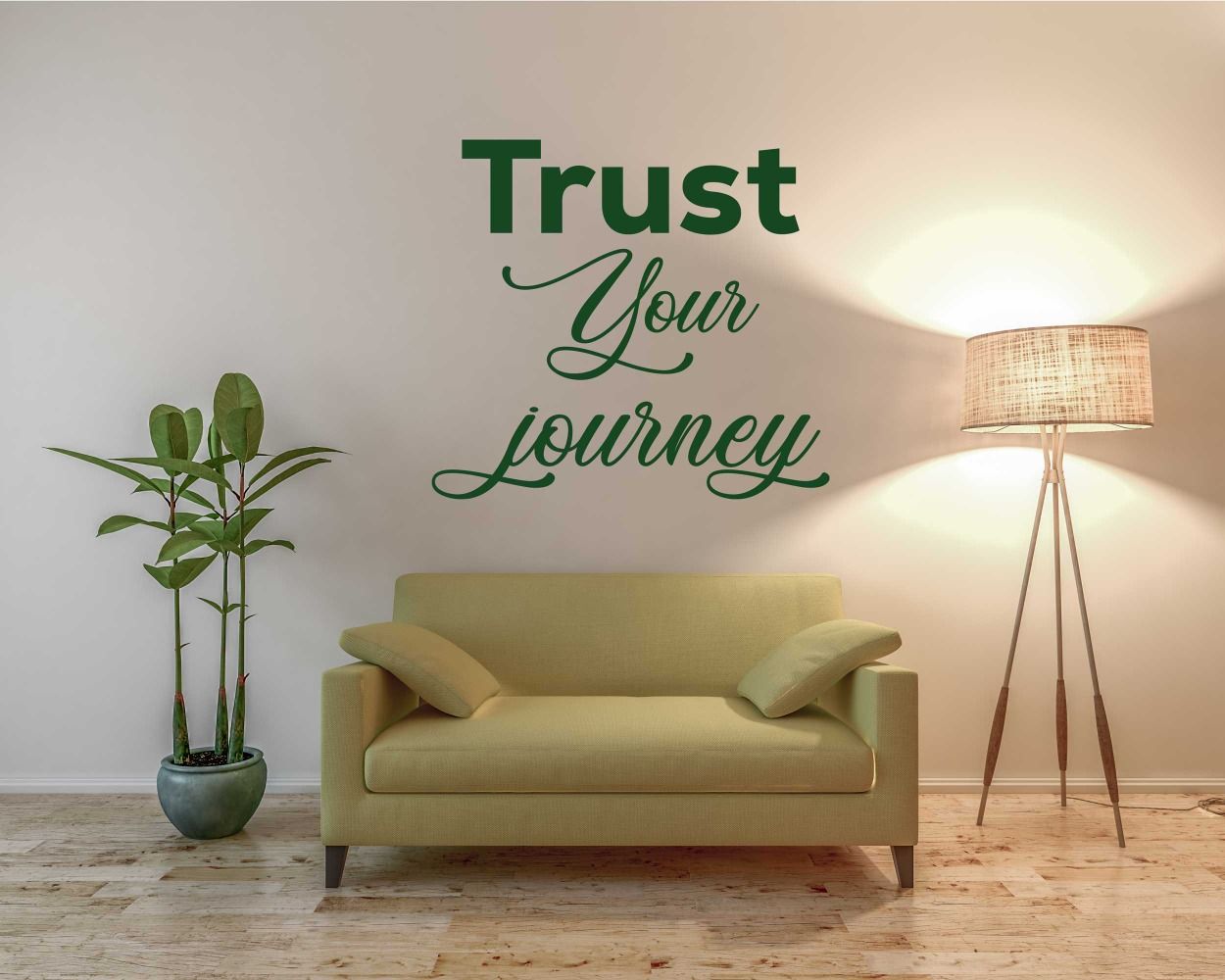 Trust Your Journey Motivational Wall Stickers For Room Decoration. shop now