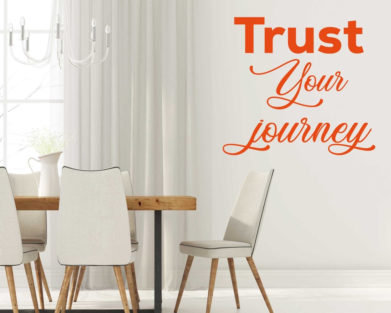 Trust Your Journey Motivational Wall Decals For Room Decoration. shop now