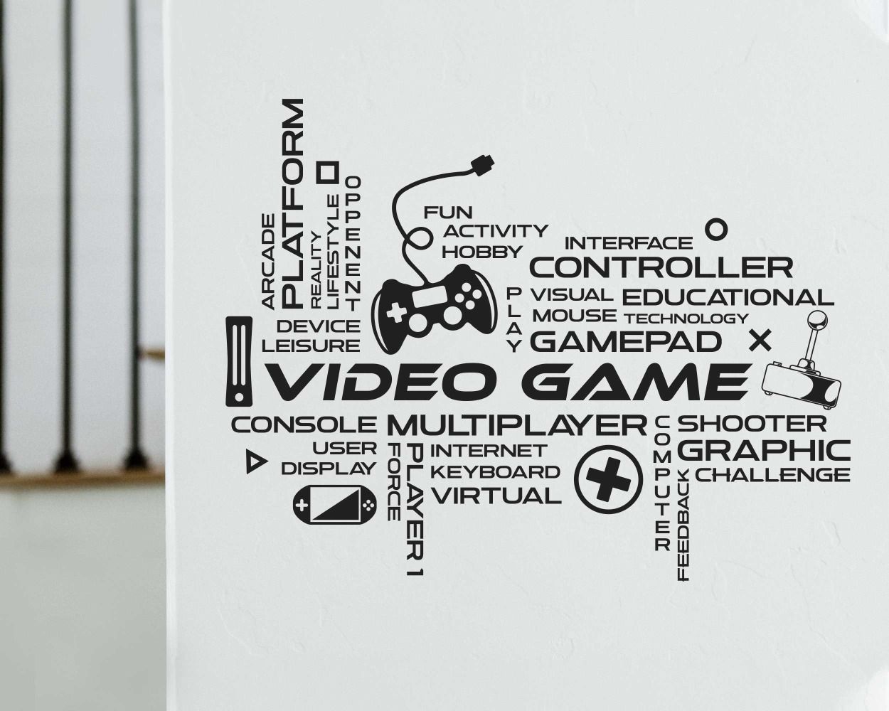Boys Gaming Room Wall Decals