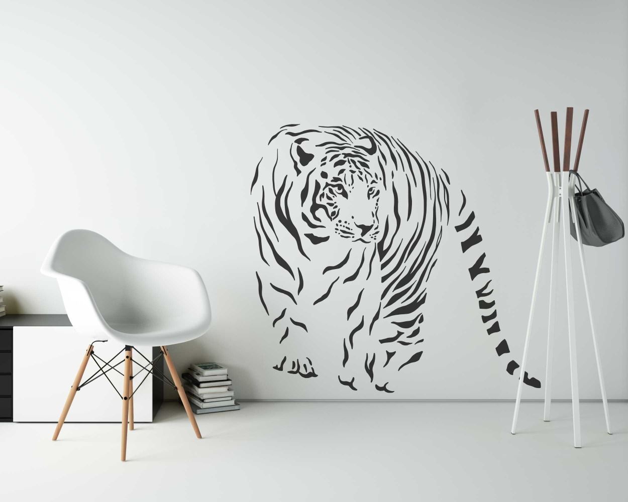 Walking Tiger Animal Wall Decals