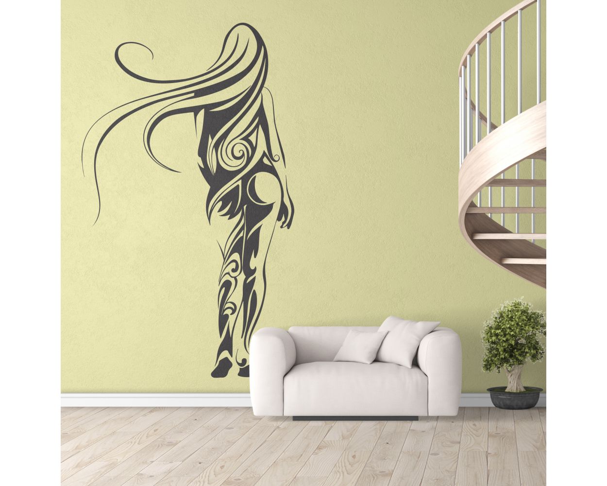 Attractive Women Walking Behind Wall Decals. Shop now