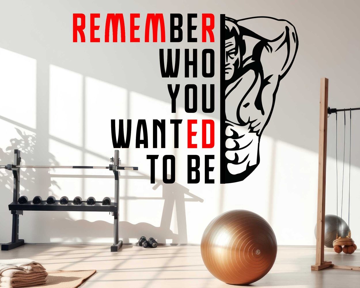 Motivational Gym Quotes Wall Stickers