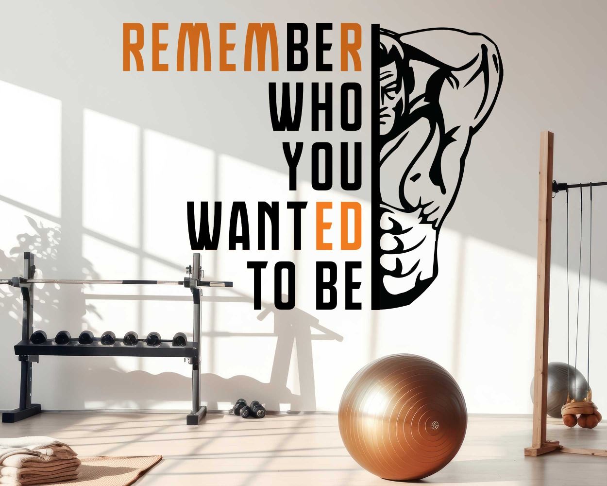 Motivational Gym Quotes Wall Decals