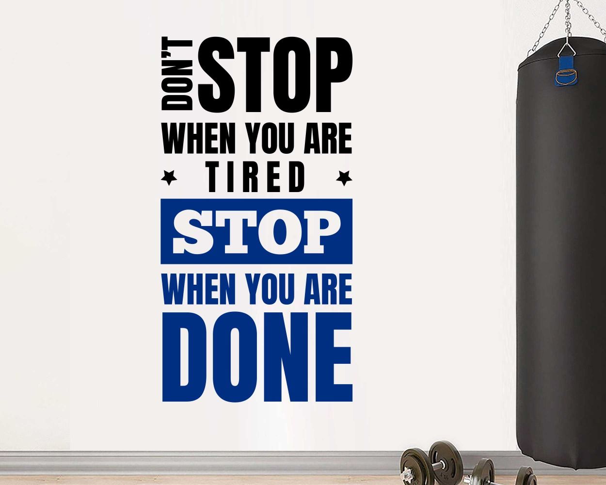 wall quotes decals for gym wall decor