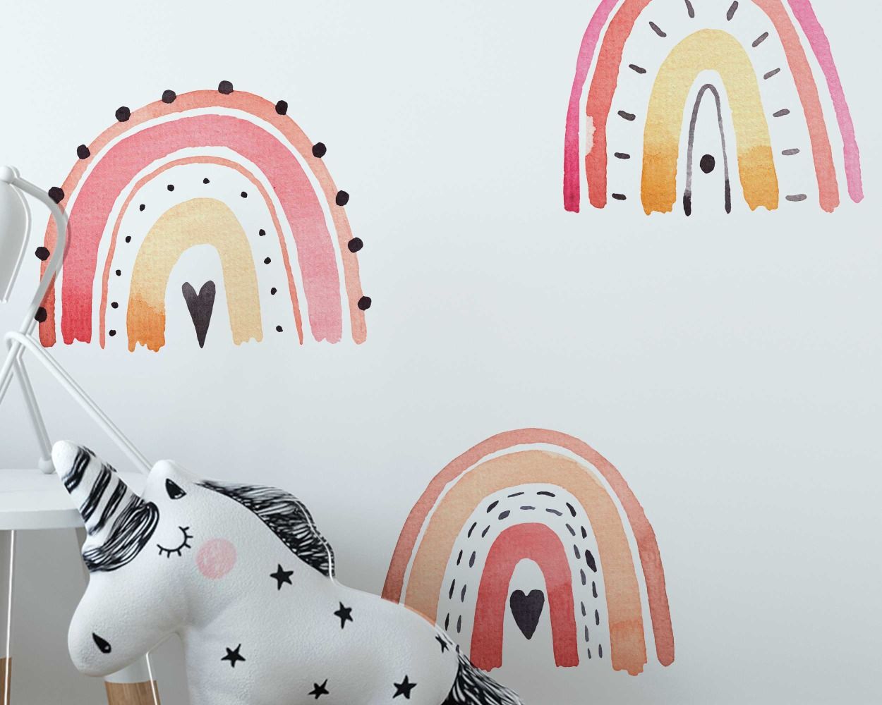 Best Watercolour Rainbow Wall Decals