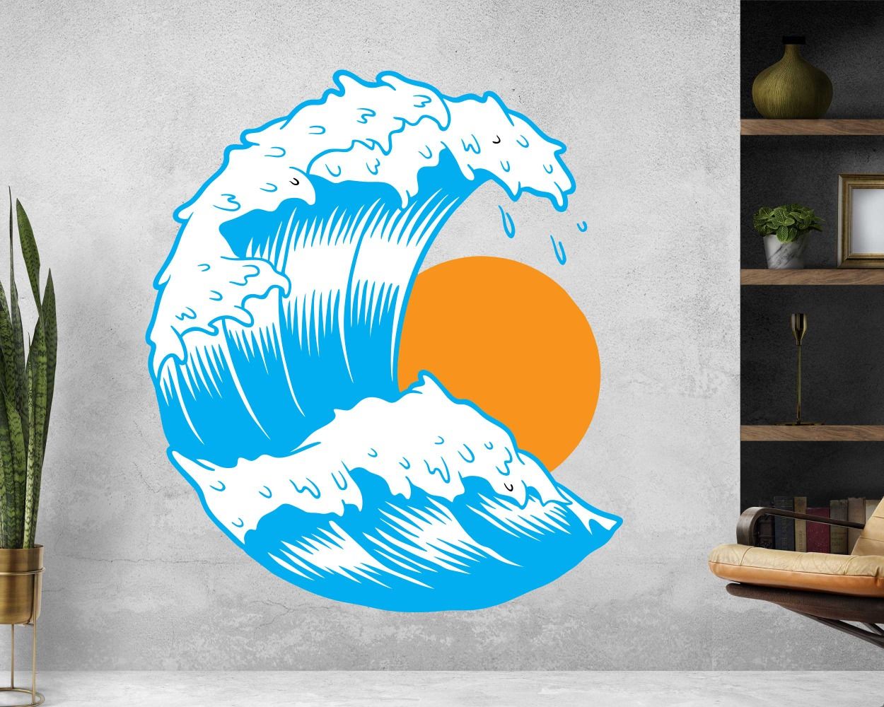 Waves Vinyl Wall Stickers