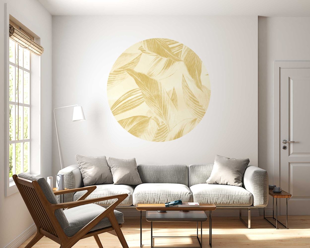 Whimsical plant Leaves Wall Stickers
