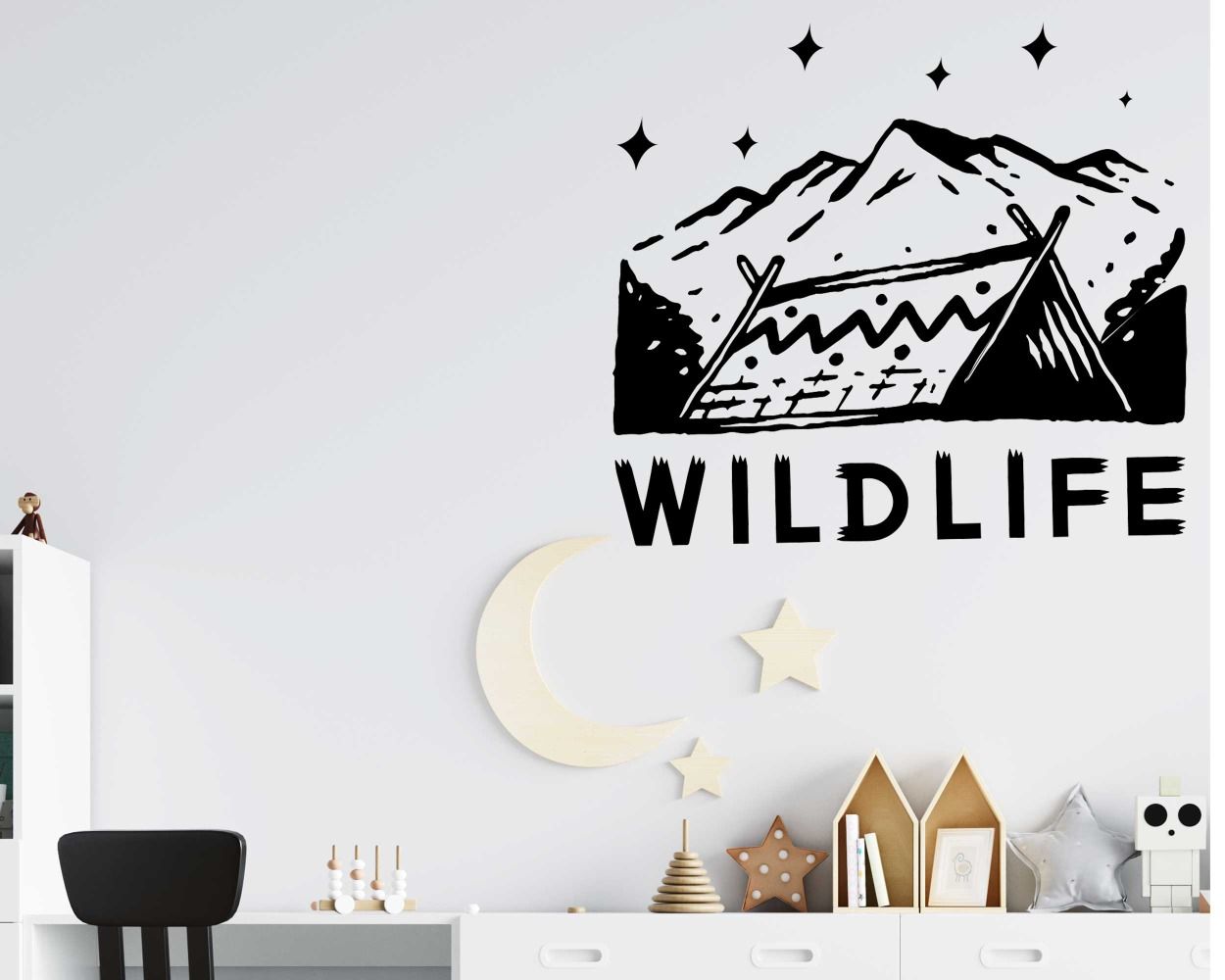 Wild Life Inspirational Wall Decals for Daily Motivation Vibes