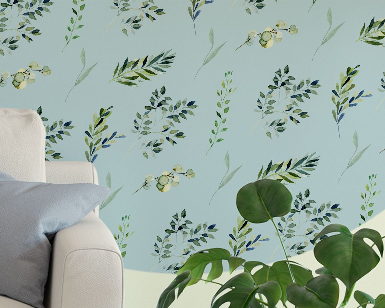 Best Beautiful Circle Shape Floral Leaves Headboard Wall Decals for headboard wall decor. shop now