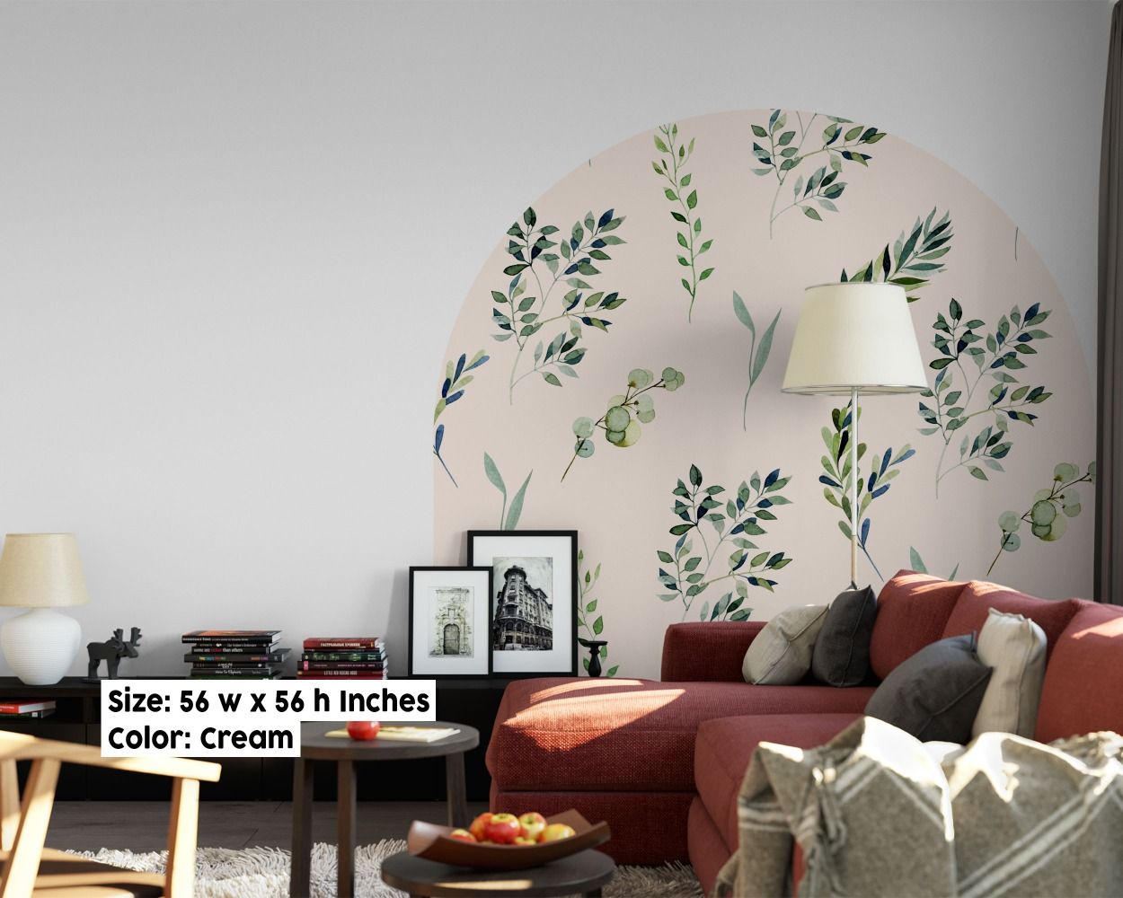 Best Arch Shape pattern Bedroom Floral Headboard Vinyl Wall Stickers for kids Bedroom Decor