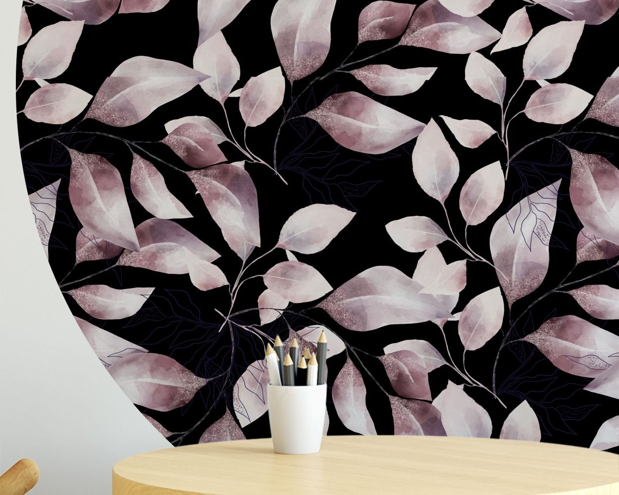 Best stylish Circle Shape Floral Headboard Wall Decals for bedroom wall decor