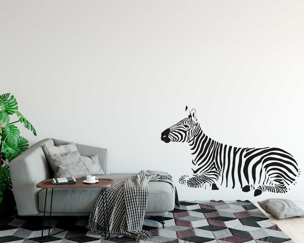Zebra Safari Animal Wall Decals For Kids Bedroom Decoration
