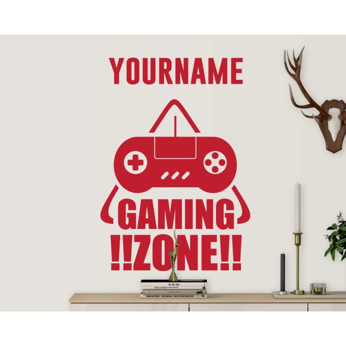 Best Custom Gaming Zone Wall Decals For Gaming Room Decorations